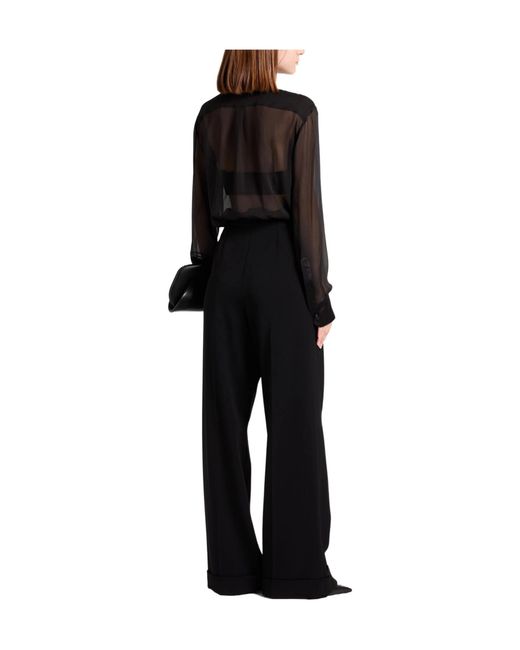 Dolce & Gabbana Black Solid-Color Shirt