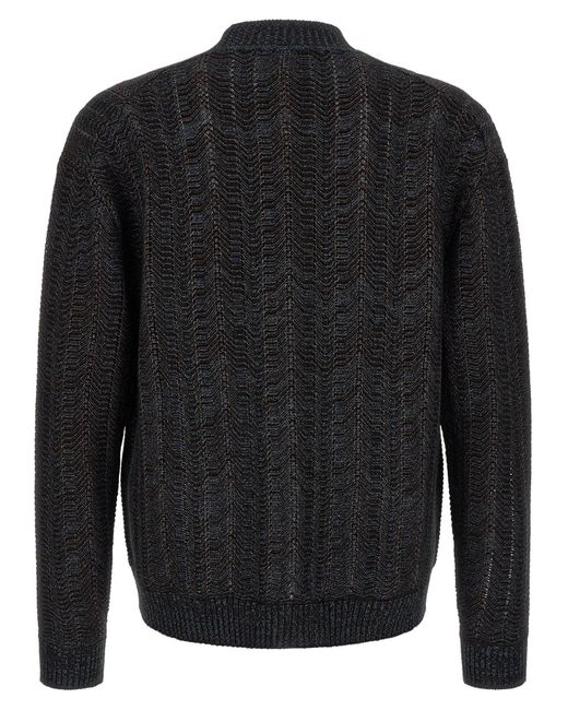 Missoni Black Long-Sleeve Cardigan for men