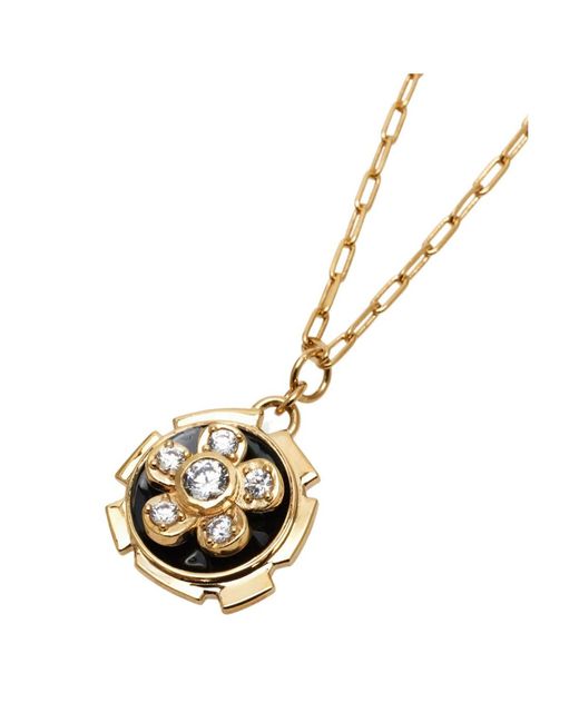 Ferragamo White Ferragamo Flower Pendant Necklace