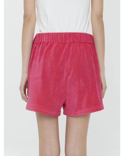Moncler Pink Terrycloth Shorts