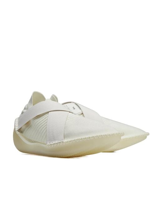 Y-3 White 'Itogo' Knitted Sneakers for men
