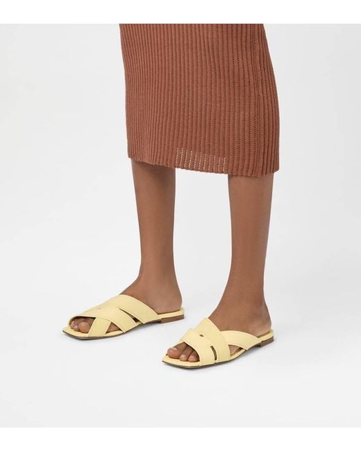 Tod's Metallic Crossover-Strap Square-Toe Sandals