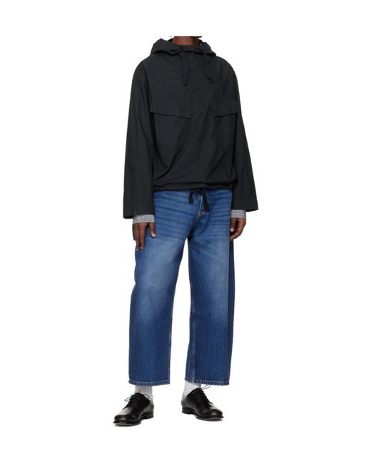 Studio Nicholson Blue X Aaron Levine Kirby Pullover Jacket for men