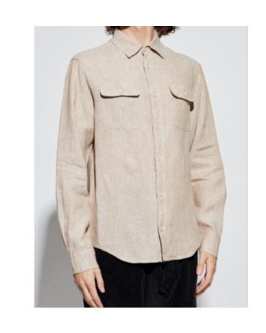 Paul & Shark White Linen Shirt for men