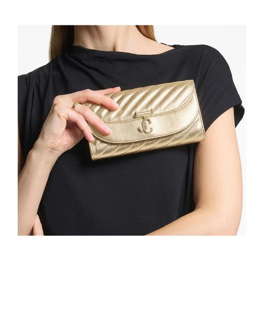 Jimmy Choo Natural Avenue Curve Wallet Chain for men