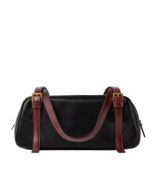 Versace Black Emblème Bowling Bag