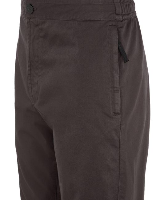 Stone Island Gray Elastic Waist Casual Pants for men