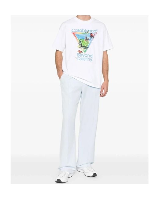 Casablanca White Tennis Club Beyond Destiny Short Sleeve T-Shirt for men