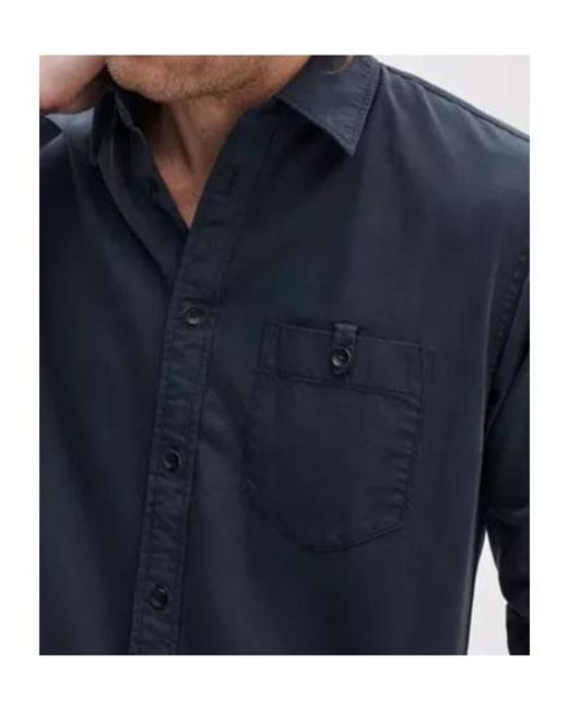 Rag & Bone Blue Long-Sleeve Pocket Shirt for men