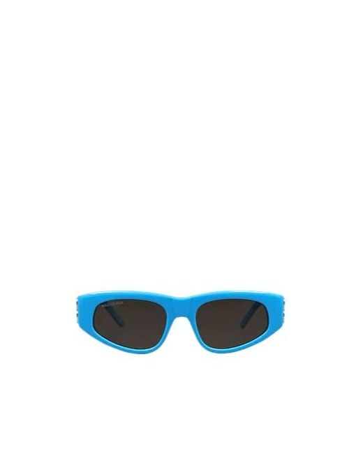 Balenciaga Blue Stylish Minimalist Sunglasses