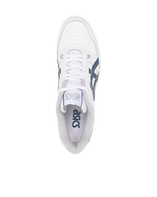 Asics White Round Head Fastened With Low-Top Casual Sneakers for men