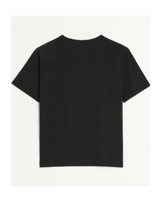 Valentino Black Logo Printed Crewneck T-Shirt for men