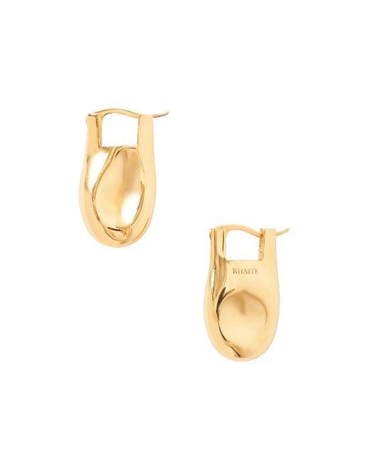 Khaite Metallic Plated Drop Earrings