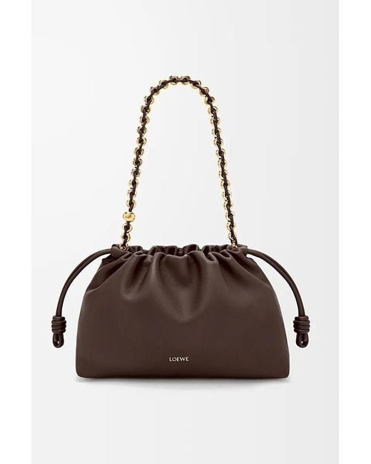 Loewe Brown Medium Flamenco Purse Bag