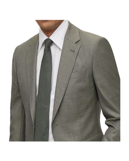 Boss Gray Two-Piece Tailored Suit Set for men