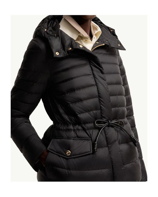 Moncler Black Raies Hooded Short Down Jacket