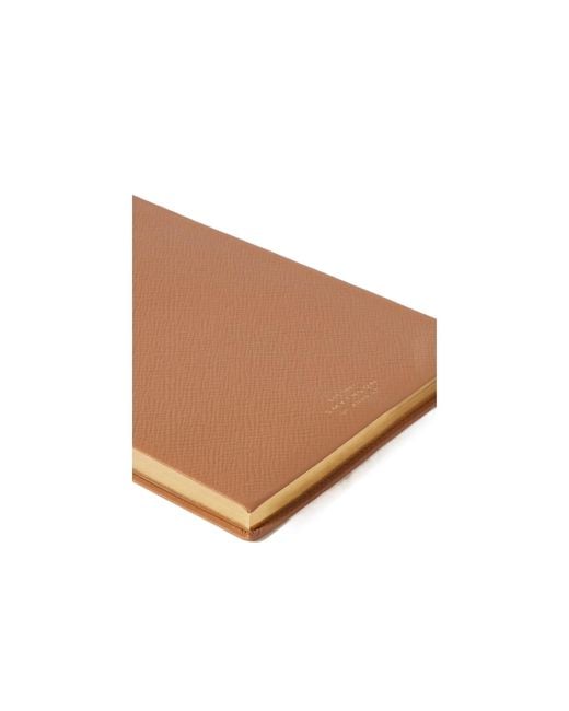 Smythson Brown Soho 2022 Textured-Leather Diary