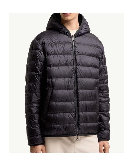 Moncler Black Ceze Reversible Hooded Short Jacket for men