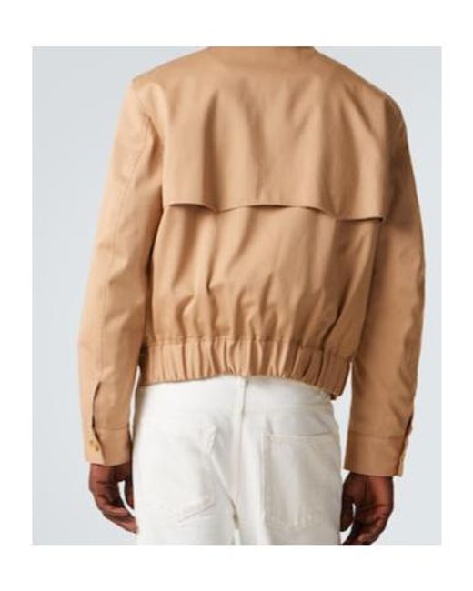 Gabriela Hearst Natural Cotton Blouson Jacket for men
