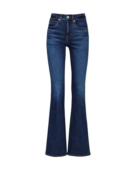 Veronica Beard Blue Beverly Flared-Leg Jeans