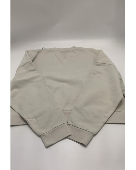 Entire studios White Oversized Crewneck Sweater for men