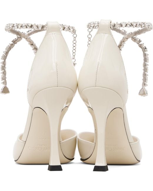 Jimmy Choo White Stevie 100 High Heels