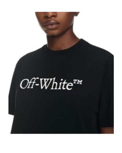 Off-White c/o Virgil Abloh Black Big Logo Bookish Casual Tee