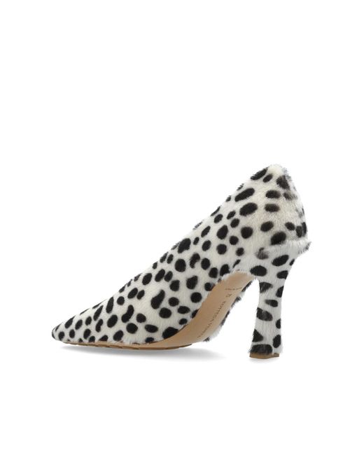 Bottega Veneta Metallic Sofia High Heels