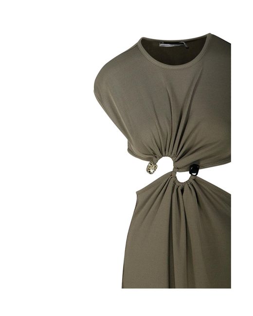 Christopher Esber Green Buckle Tank Dress