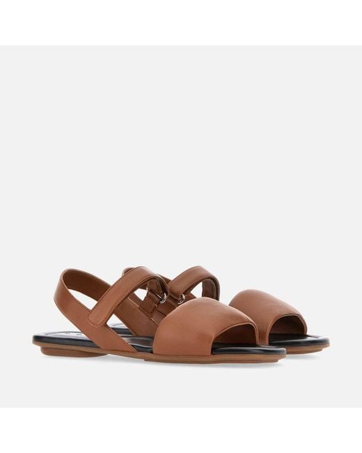 Hogan Brown Leather Flats