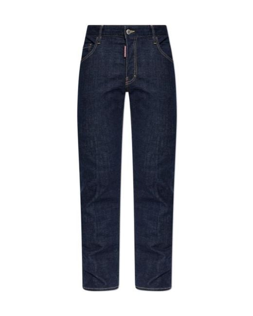 DSquared² Blue Straight-Leg Jeans for men