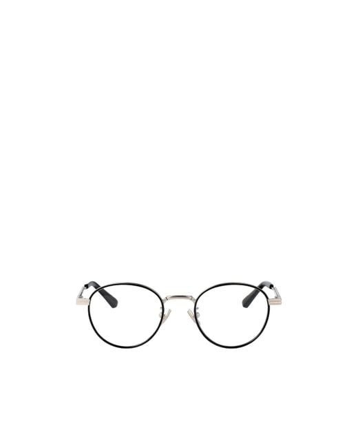 Bottega Veneta Metallic Eyewear Round Frame Glasses for men