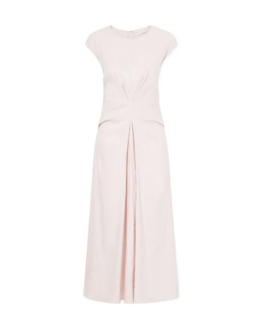 Proenza Schouler Pink Linen Belnd Dress
