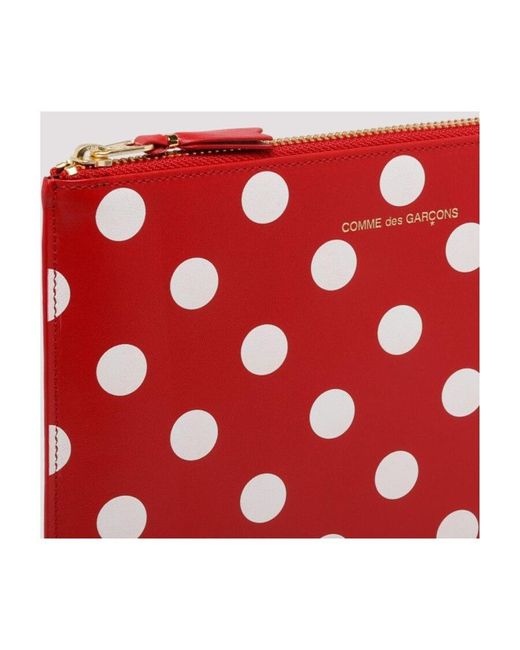Comme des Garçons Red Comme Des Garçons Wallet Polka Dot Clutch Bag