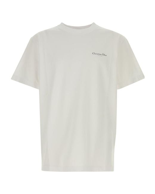 Dior Short-Sleeved T-Shirt in White for Men | Lyst