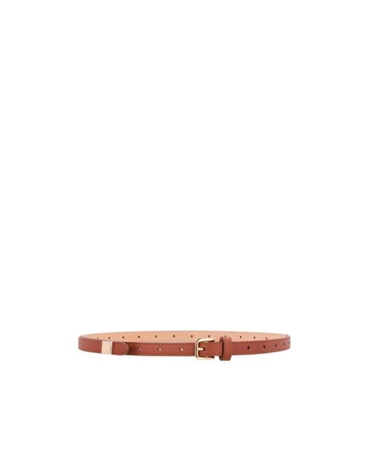 Dolce & Gabbana White Punched Hole Buckled Belt