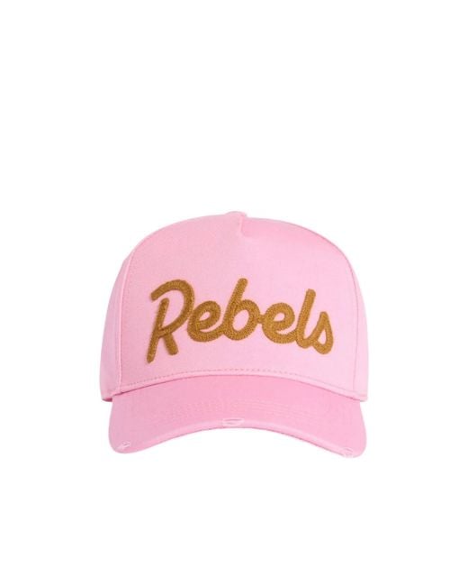 DSquared² Pink Rebels Baseball Cap for men