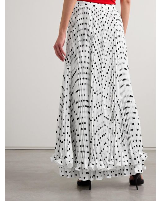 Balmain White Ruffled Skirt