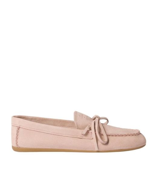 Miu Miu Pink Bow-Detailed Loafers