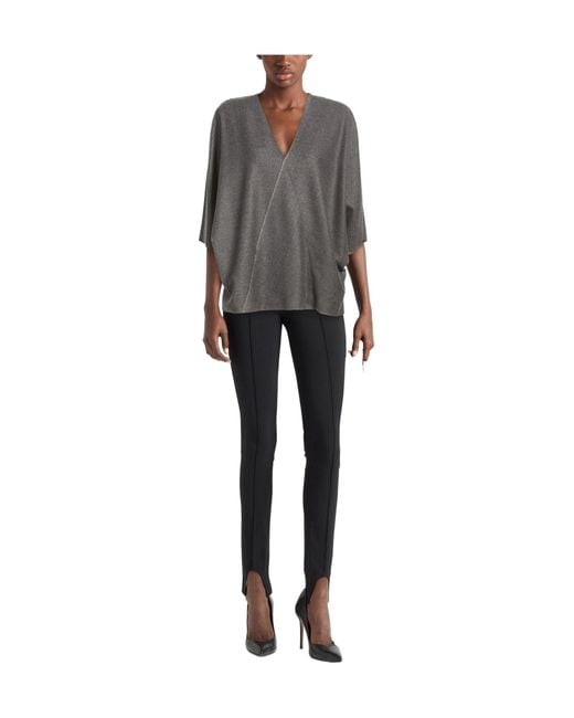 MM6 by Maison Margiela Gray Solid Color Tops