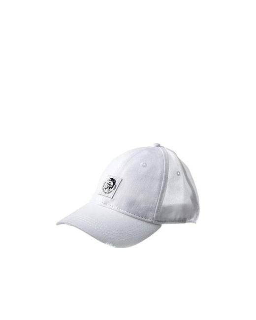DIESEL Gray Condi-Max Logo Cap for men