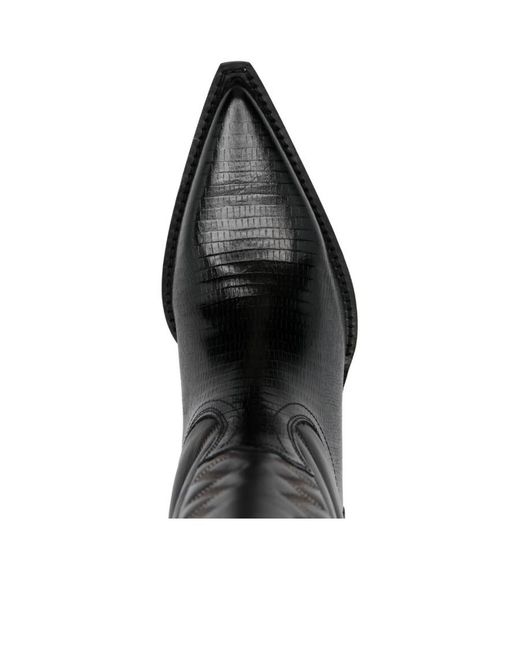 Paris Texas Black Rosario Cowboy Boots