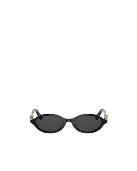 Dior White Eyewear Oval Frame Sunglasses