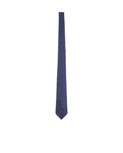 Paul Smith Blue Horiz Stripe Tie for men