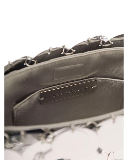 Rabanne Gray Mini Sparkle Shoulder Bag