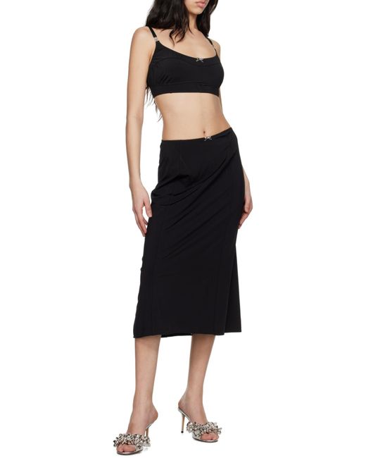 Rabanne Black Rabanne Bow-Embellished Hook Tank Top