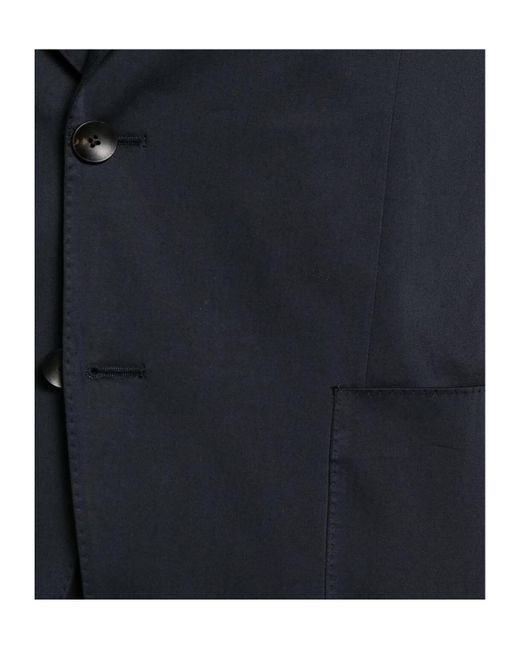 Lardini Blue Single-Breasted Peak-Lapel Blazer for men
