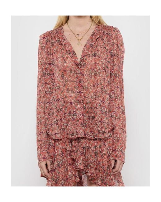 Isabel Marant Pink Noeline Blouse