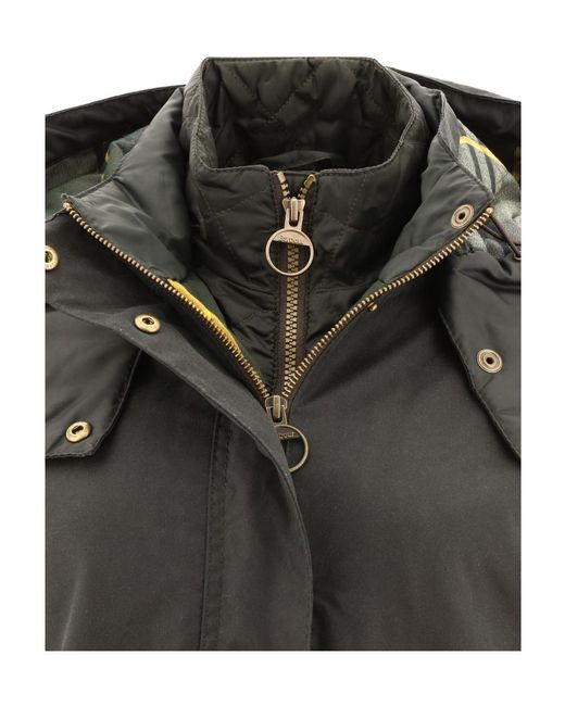 Barbour Gray Cannich Wax Hooded Parka