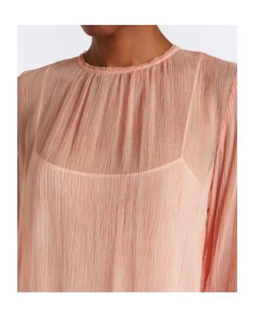 Ulla Johnson Pink Emmeline Ruffled Silk Chiffon Minidress